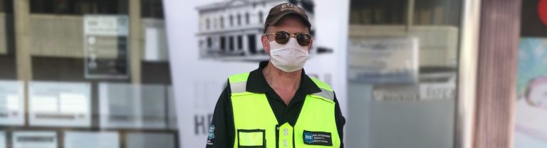 alt="Participant from OCTEC's disability employment services (DES) in Woy Woy gets back in the workforce as a security guard"