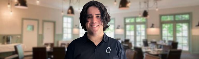 a man working in hospitality